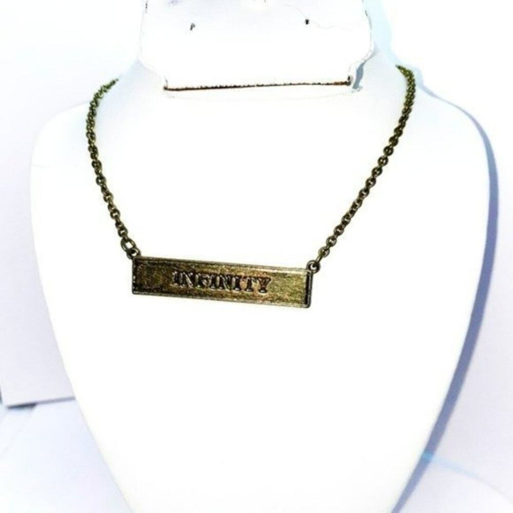 Infinity & Beyond Gold-Tone Reversible Necklace